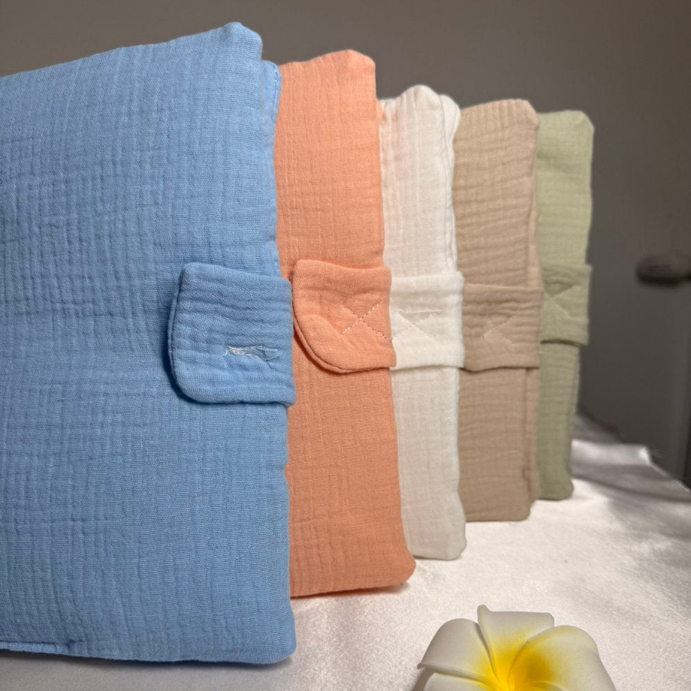 Protège carnet de santé personnalisé - Gaze de coton – Maison SMEY Maison SMEY