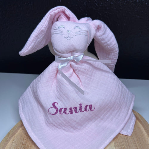 Doudou lapin bébé personnalisé – Maison SMEY Maison SMEY