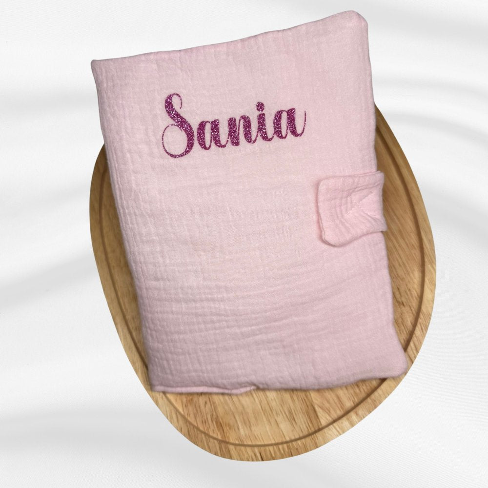 Protège carnet de santé personnalisé - Gaze de coton – Maison SMEY Maison SMEY