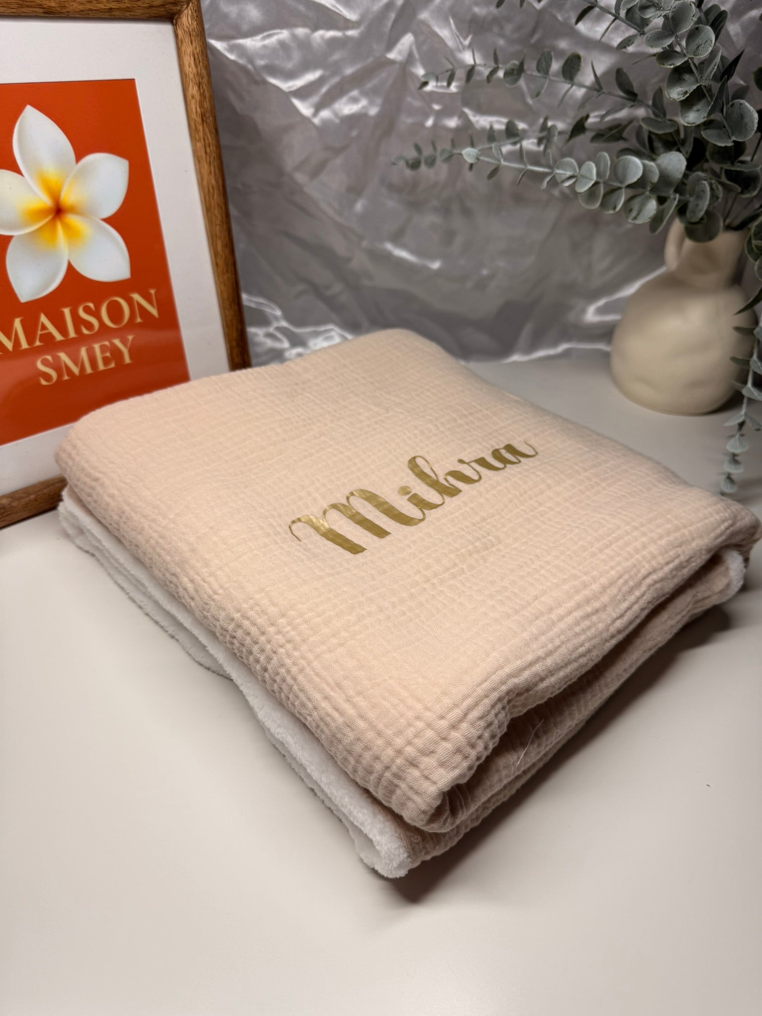 Plaid Bébé Doux et Personnalisable – Maison SMEY