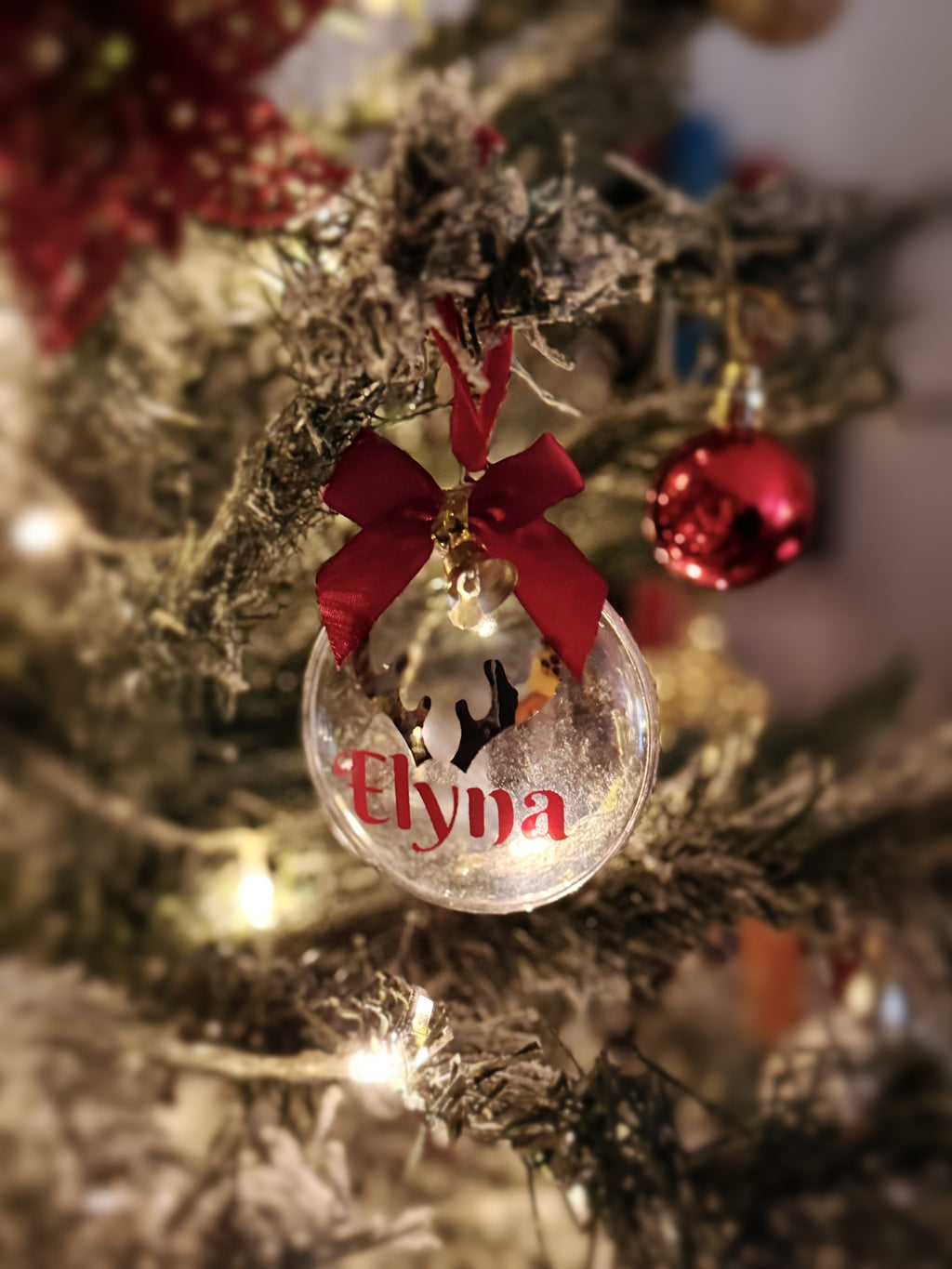 Boule de Noël personnalisée - Maison SMEY